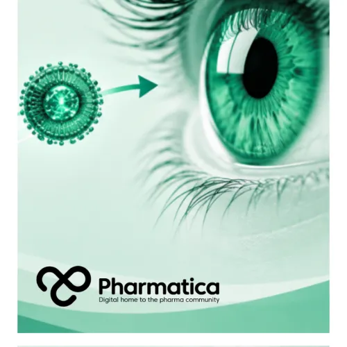 Pharmatica image representing ocular drug delivery using nanocarriers to improve therapeutic targeting of the eye and retinal tissues. 