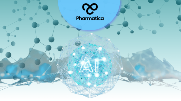 Healthcare AI investment visualisation showing an advanced artificial intelligence network connected to pharmaceutical research, molecular data, and digital health systems. The image represents AI investment trends in healthcare, pharmaceutical innovation, biotech intelligence, machine learning in drug discovery, and the future of healthcare technology.