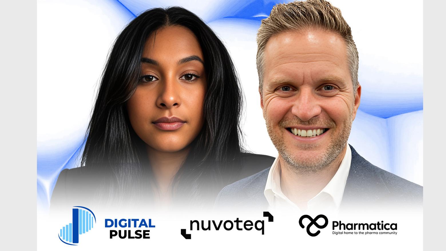 Trisha Pillay interviewing Adriaan Kruger, CEO of nuvoteQ, on Digital Pulse, discussing clinical research digitisation in Africa.