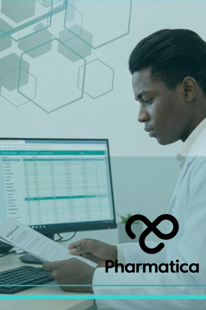 Clinical research professional reviewing operational data and regulatory documents on dual-monitor workstations, illustrating CRO vendor oversight in clinical trials, vendor performance monitoring, compliance management, and quality assurance across outsourced clinical research operations.