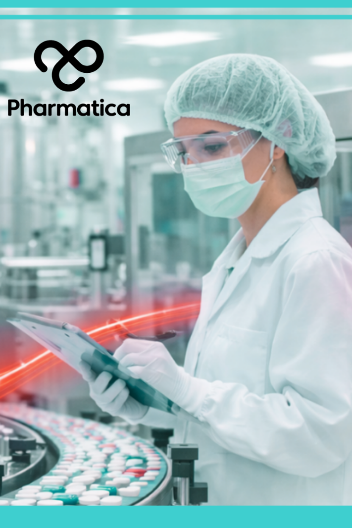 Pharmatica image of regulatory inspectors reviewing digital drug manufacturing systems in a pharmaceutical production facility, illustrating the FDA PreCheck Pilot Program, manufacturing readiness, U.S. domestic drug manufacturing, and advanced pharmaceutical manufacturing.