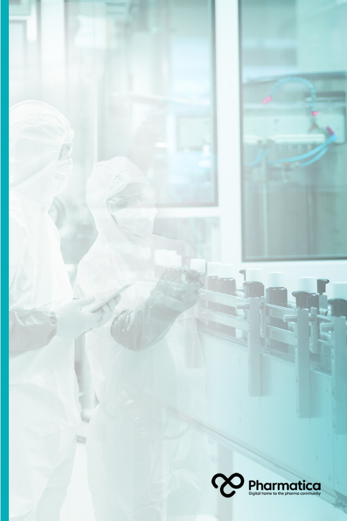 Pharmatica image of a CDMO pharmaceutical manufacturing facility with connected bioprocessing personnel and equipment.