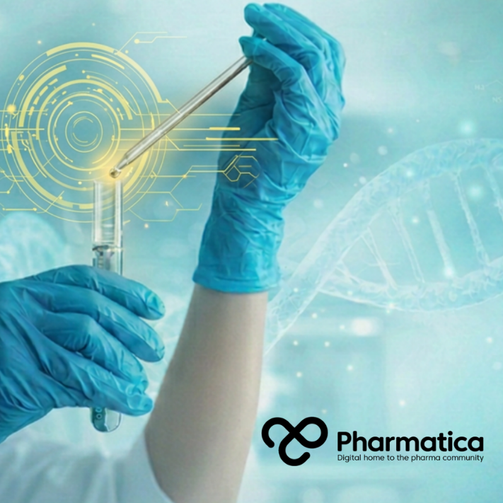 Pharmatica image representing AI in cell and gene therapy development success through improving drug discovery, viral vector engineering, manufacturing, and predictive quality control.