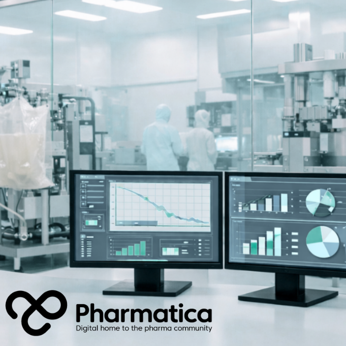 Pharmatica image of a modern cell and gene therapy manufacturing facility supporting advanced CMC strategy through GMP production, digital process monitoring, pharmaceutical quality systems, and bioprocess innovation.