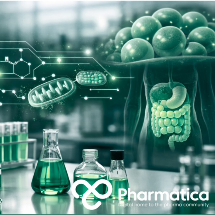 Pharmatica photorealistic illustration of GLP-1 drug discovery showing peptide molecules, metabolic signalling pathways, and obesity treatment research in a modern pharmaceutical laboratory.