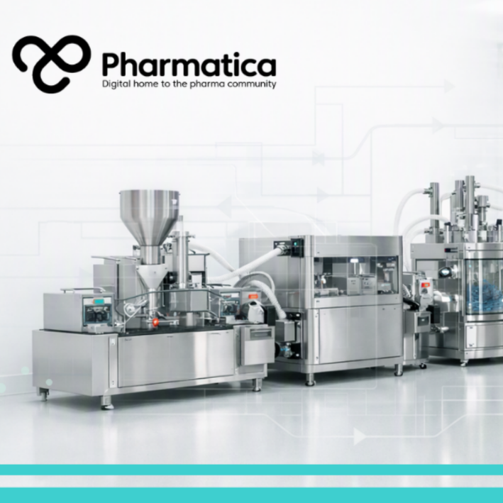 Pharmatica image showing modular pharmaceutical manufacturing using continuous pharmaceutical manufacturing processes, interconnected production modules, and Process Analytical Technology to improve flexible drug manufacturing.