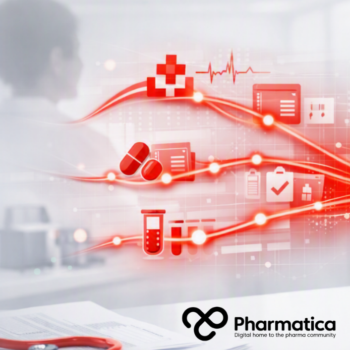 Pharmatica image showing new FDA oncology clinical trial guidance for clinical trial eligibility represented through connected patient assessment, clinical research data, and trial pathways.