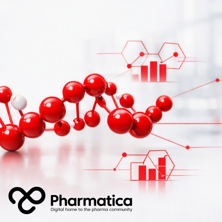 Pharmatica visual of the FDA generic peptides guidance showing peptide molecular structure and regulatory assessment of generic peptide medicines.