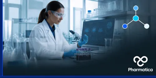 Pharmaceutical scientist reviewing laboratory data during a Phase III clinical trial supporting innovative drug development and clinical research in 2026.