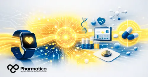 Wearable AI supporting digital biomarkers, clinical trials, precision medicine, pharmaceutical research, and Google SensorFM healthcare foundation models.