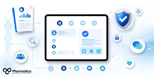 Pharmatica image representing informed consent in clinical trials showing participant-centred digital consent, eConsent technology, clinical research ethics, and transparent clinical trial communication.