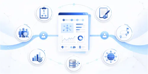 Pharmatica image of patient and public involvement in clinical trials illustrated across study design, recruitment, informed consent, clinical data collection, and patient-centred research.