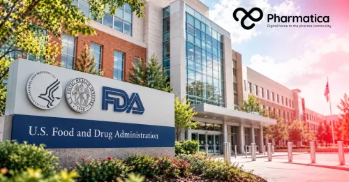 Pharmatica image of the U.S. FDA building and entrance sign representing the Heidi Overton FDA commissioner nomination hearing.